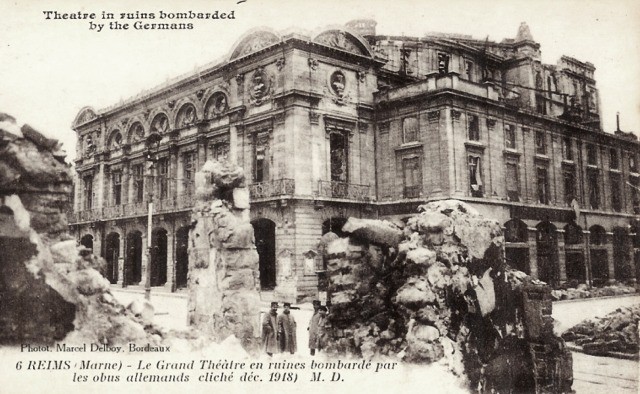 Reims 51 le theatre 1914 cpa