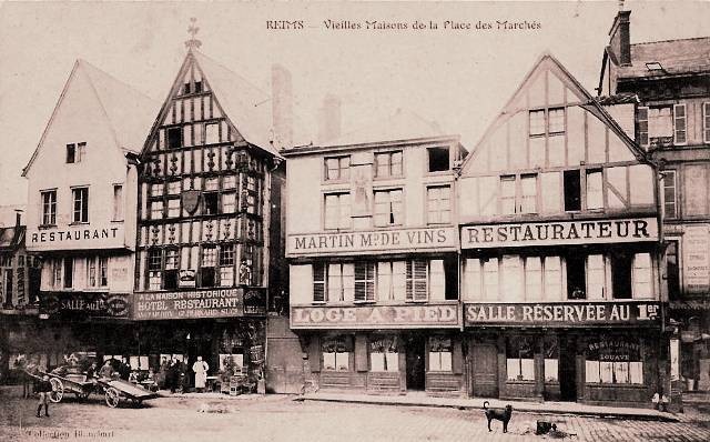 Reims 51 les vieilles maisons cpa