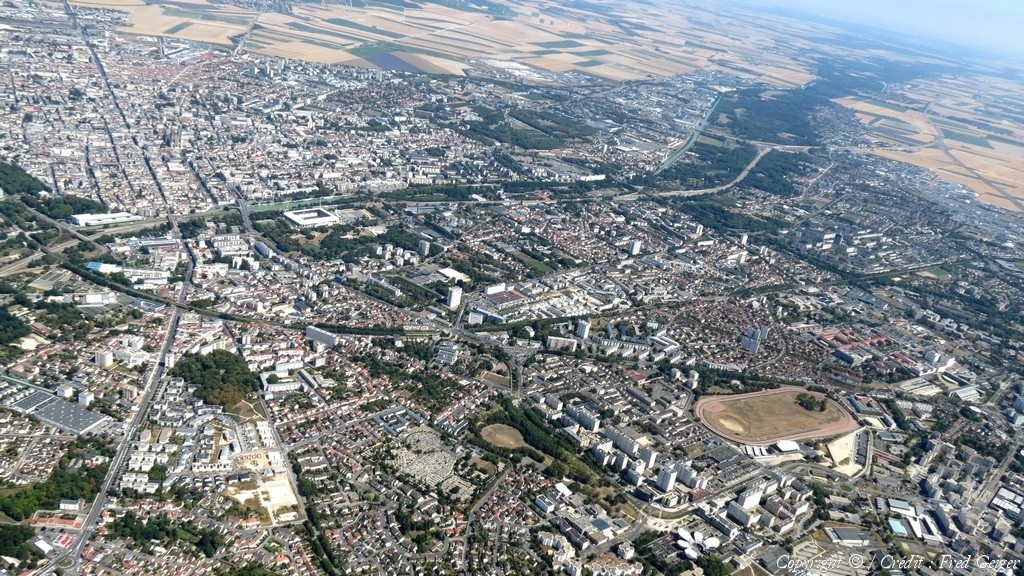 Reims 51 vue aerienne