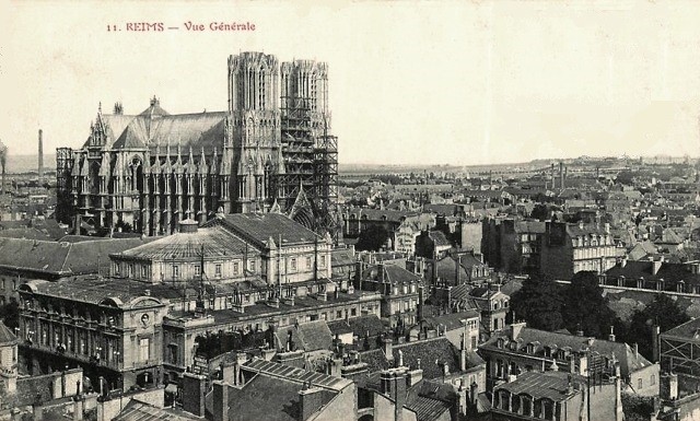 Reims 51 vue generale cpa