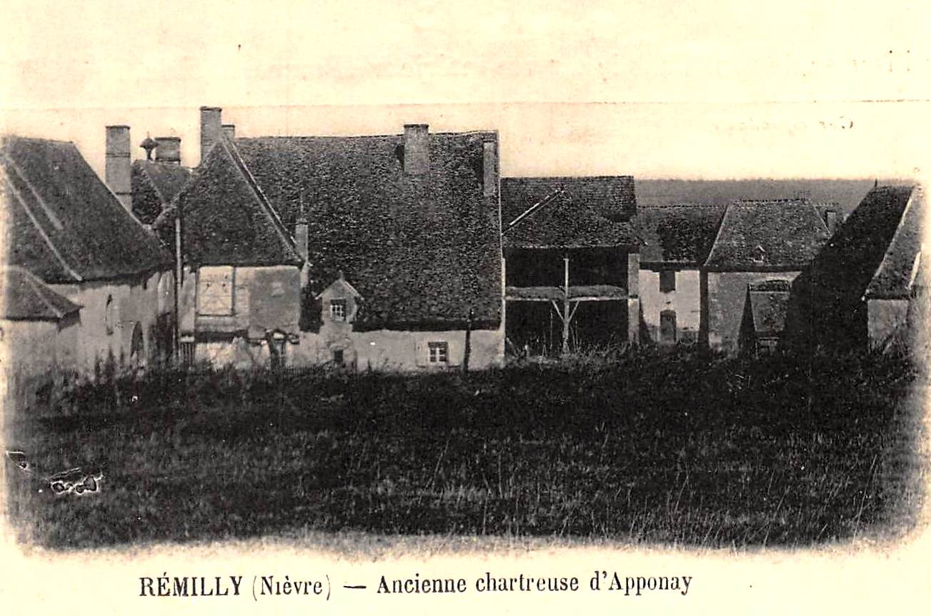 Rémilly (Nièvre) L'ancienne chartreuse d'Apponay CPA