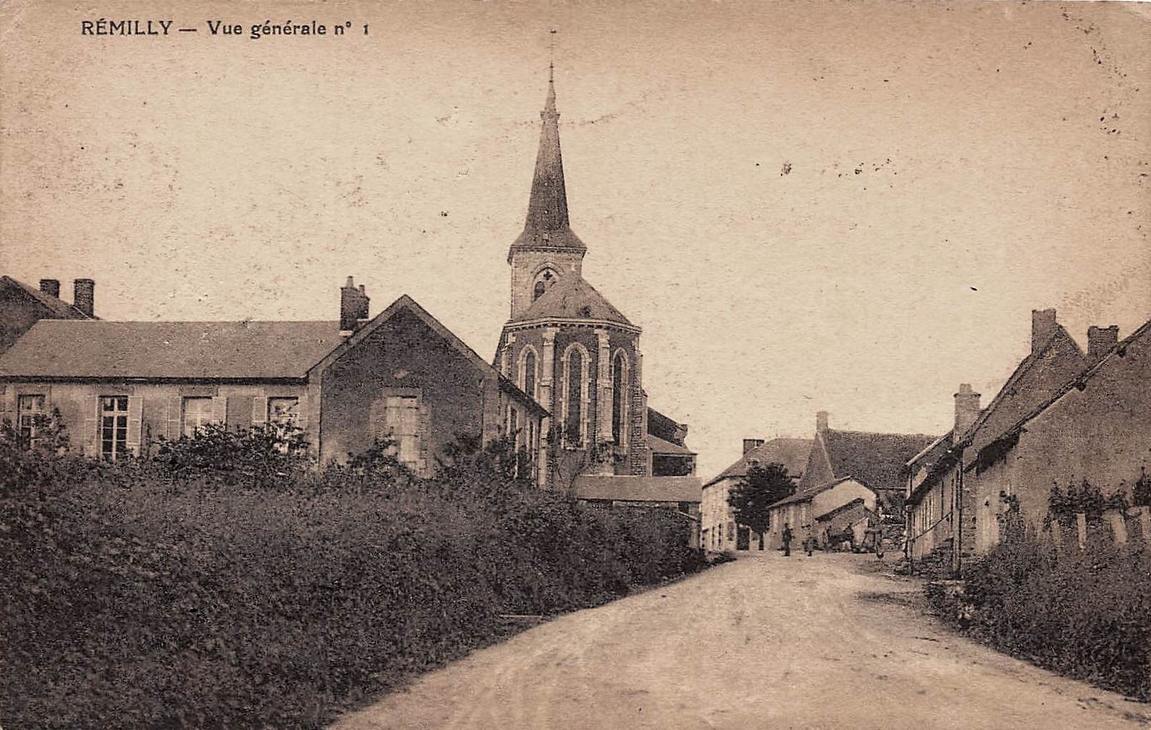 Rémilly (Nièvre) L'église CPA