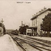 Rémilly (Nièvre) La gare CPA