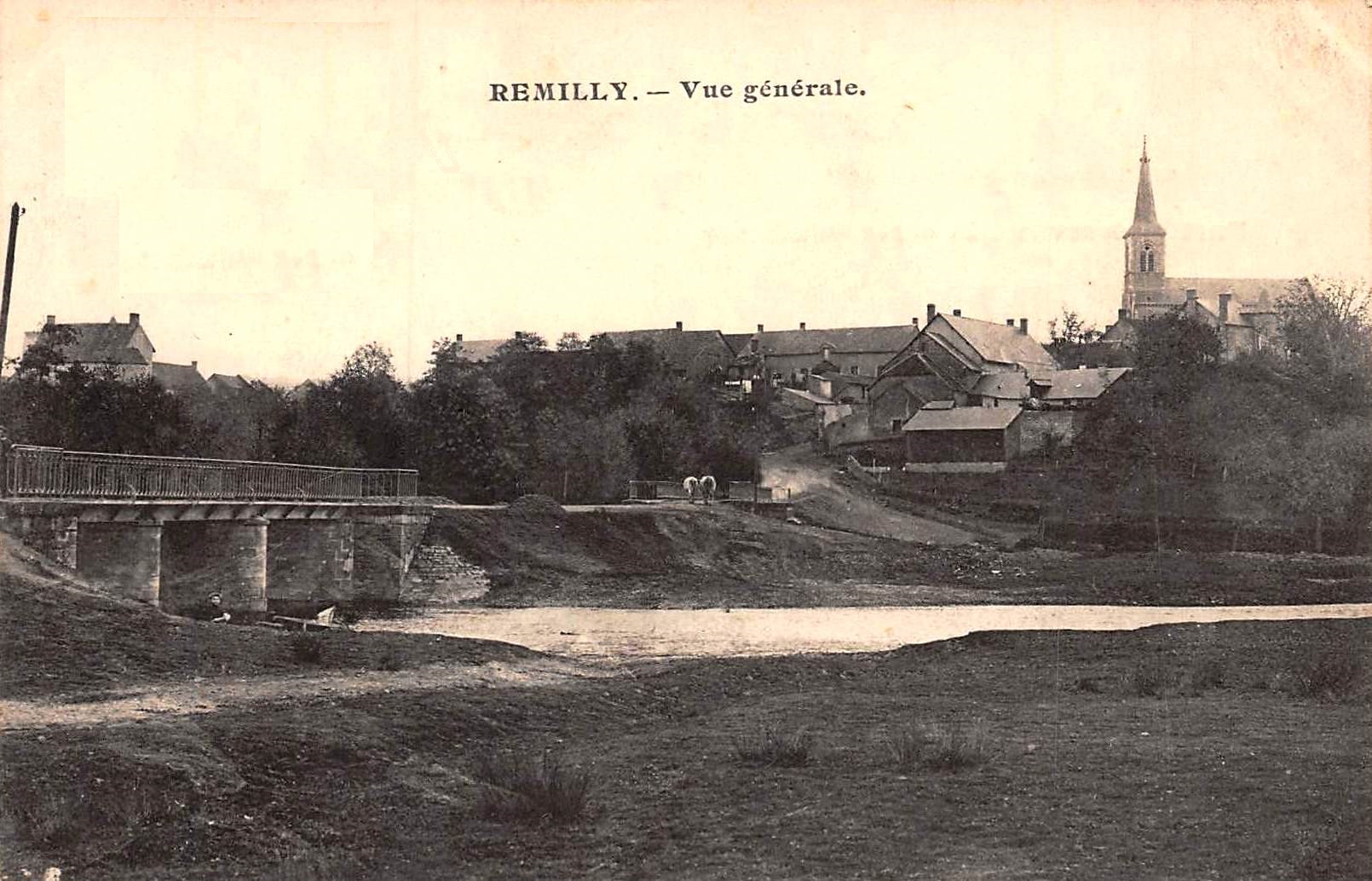 Rémilly (Nièvre) Vue générale CPA