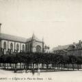 Remiremont 88 l eglise et la place des dames cpa