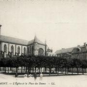 Remiremont 88 l eglise et la place des dames cpa