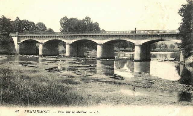 Remiremont 88 le pont sur la moselle cpa