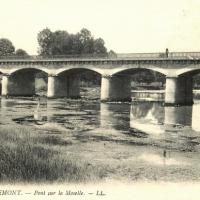 Remiremont 88 le pont sur la moselle cpa