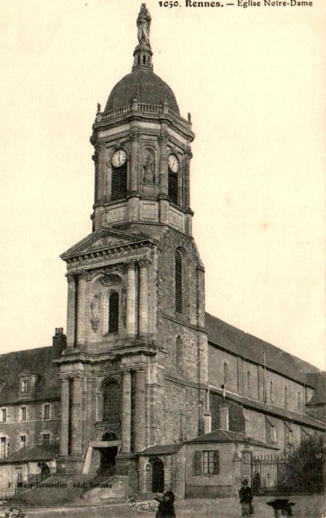 Rennes (Ille-et-Vilaine) L'église Notre-Dame-en-Saint-Melaine CPA