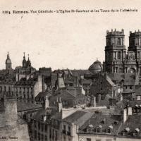 La basilique Saint-Sauveur et la cathédrale CPA