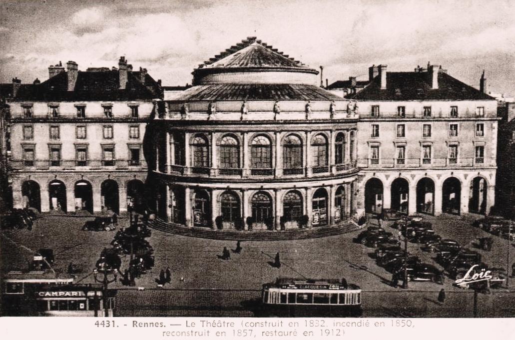 Rennes (Ille-et-Vilaine) Le théâtre-opéra CPA