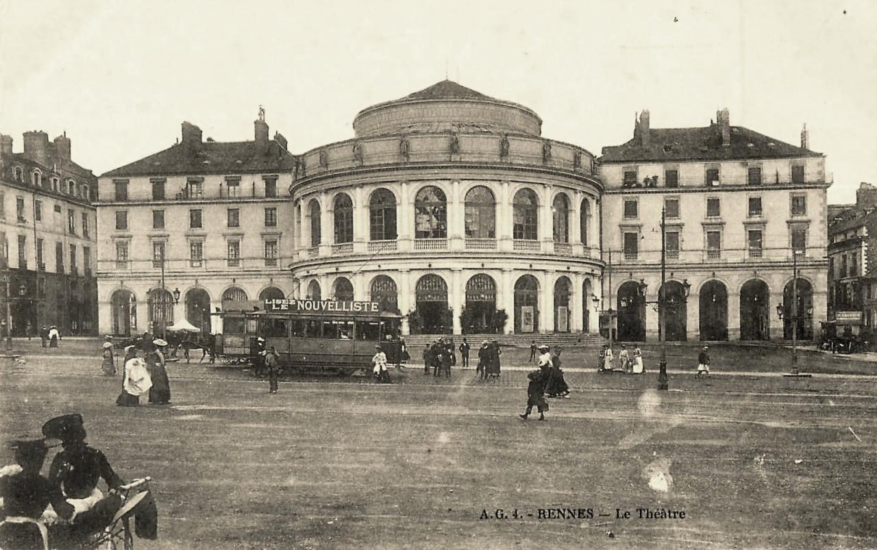 Rennes (Ille-et-Vilaine) Le théâtre-opéra CPA