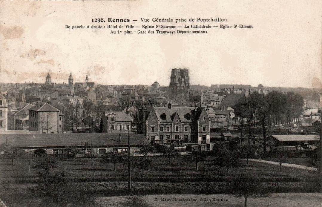 Rennes (Ille-et-Vilaine) Vue générale CPA