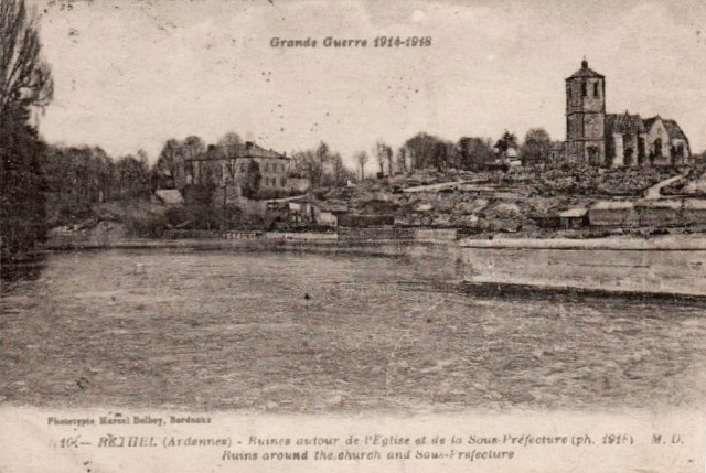 Rethel (08) 1918, les ruines CPA