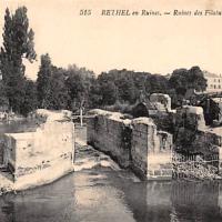 Rethel (08) 1918, les ruines des filatures CPA