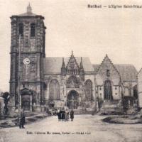 Rethel (08) L'église Saint-Nicolas CPA