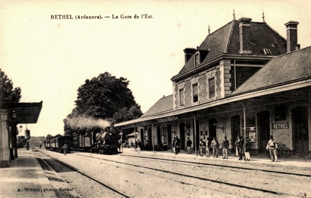 Rethel (08) La gare CPA