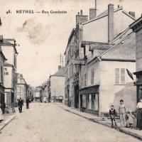 Rethel (08) La rue Gambetta CPA