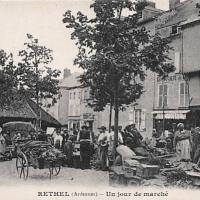 Rethel (08) Le Marché CPA
