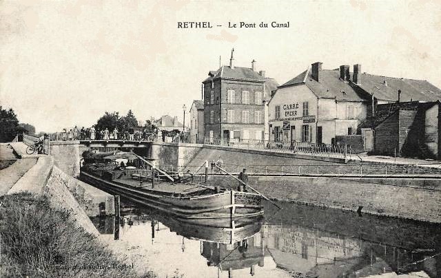 Rethel (08) Le pont du canal CPA