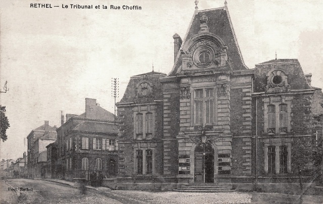 Rethel (08) Le Tribunal rue Choffin CPA