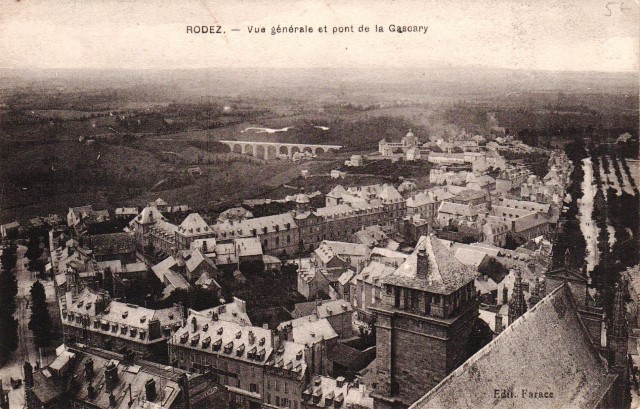 Vue générale et pont de La Gascary (cpa)