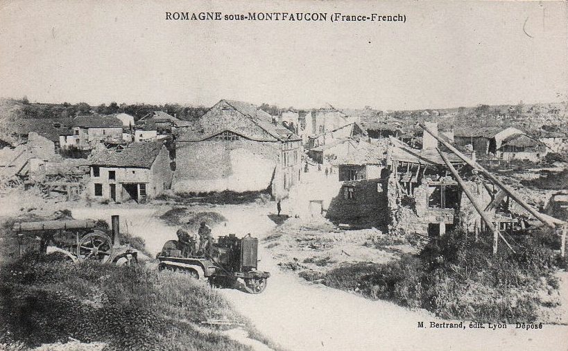 Romagne-sous-Montfaucon (Meuse) 1914-1918, ruines CPA5
