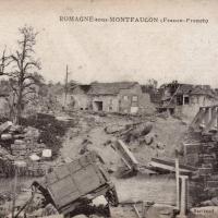 Romagne-sous-Montfaucon (Meuse) 1914-1918, ruines CPA6