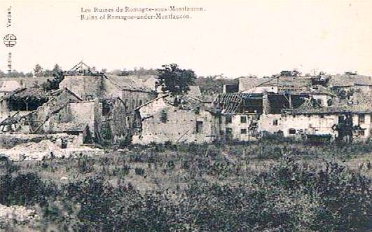 Romagne-sous-Montfaucon (Meuse) 1914-1918, ruines CPA7