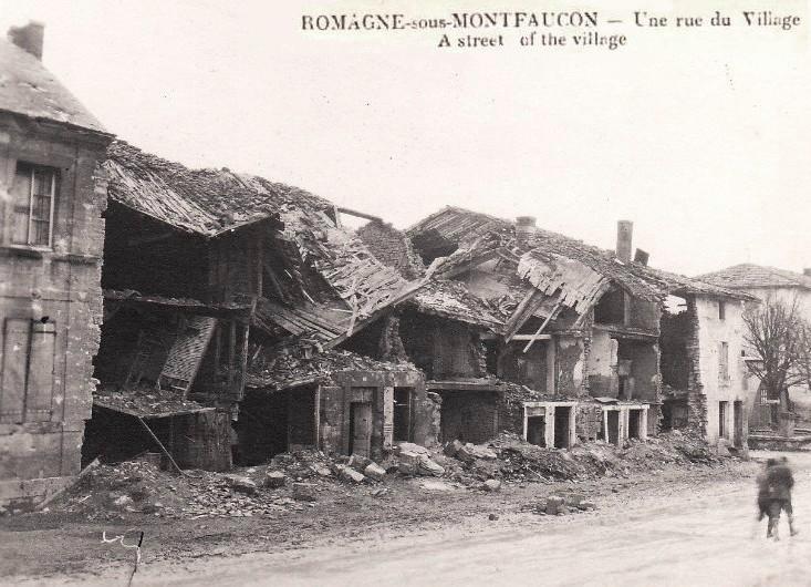 Romagne-sous-Montfaucon (Meuse) 1914-1918, ruines CPA8