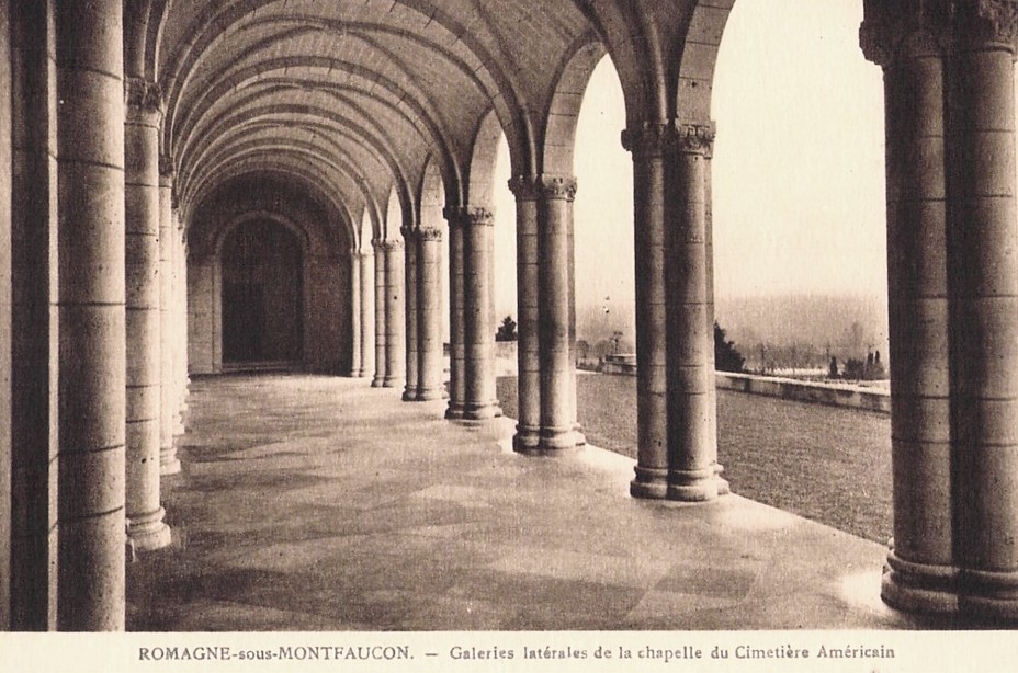 Romagne-sous-Montfaucon (Meuse) Cimetière américain, galeries CPA