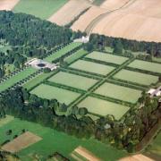 Romagne-sous-Montfaucon (Meuse) Cimetière américain, vue aérienne