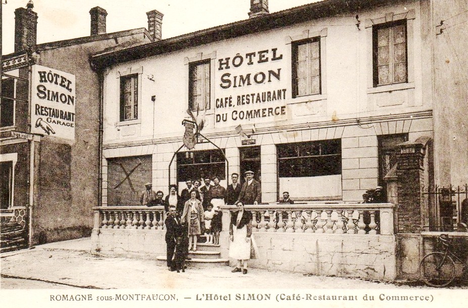 Romagne-sous-Montfaucon (Meuse) L'Hôtel Simon CPA