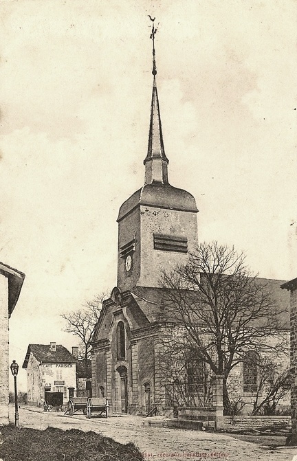 Romagne-sous-Montfaucon (Meuse) L'église Saint Michel CPA