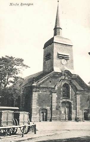 Romagne-sous-Montfaucon (Meuse) L'église Saint Michel CPA