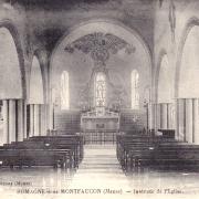 Romagne-sous-Montfaucon (Meuse) L'église Saint Michel CPA