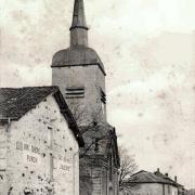 Romagne-sous-Montfaucon (Meuse) L'église Saint Michel en 1905