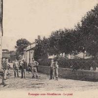 Romagne-sous-Montfaucon (Meuse)  La rue du Petit pont CPA