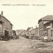 Romagne-sous-Montfaucon (Meuse)  La rue principale CPA