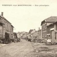 Romagne-sous-Montfaucon (Meuse)  La rue principale CPA