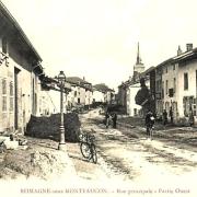 Romagne-sous-Montfaucon (Meuse)  La rue principale CPA3