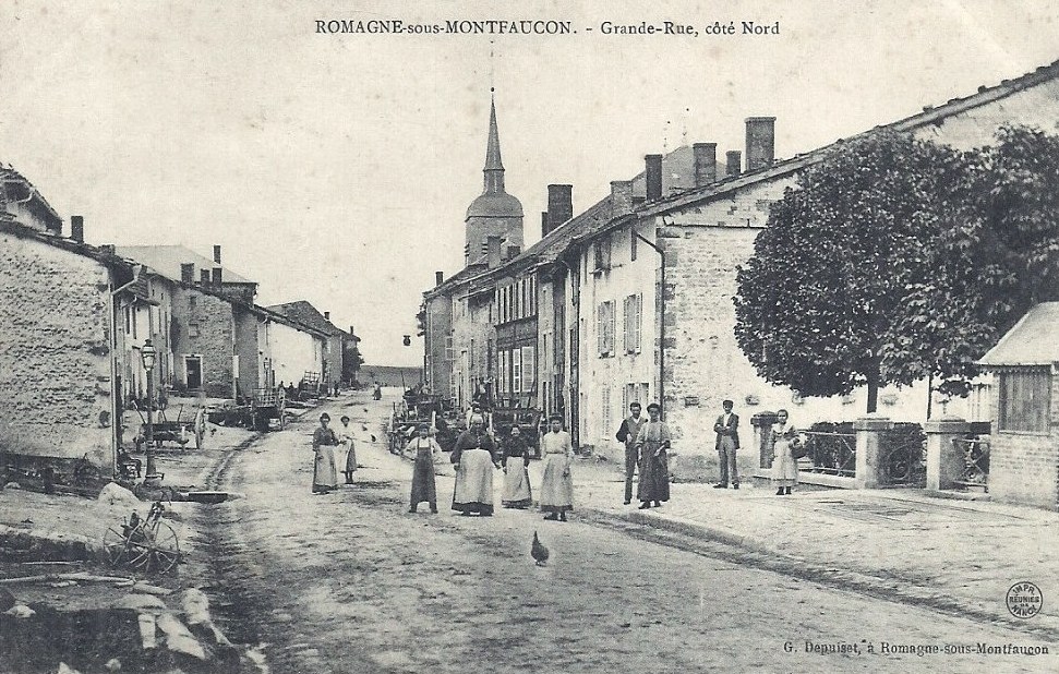 Romagne-sous-Montfaucon (Meuse)  La rue principale CPA4