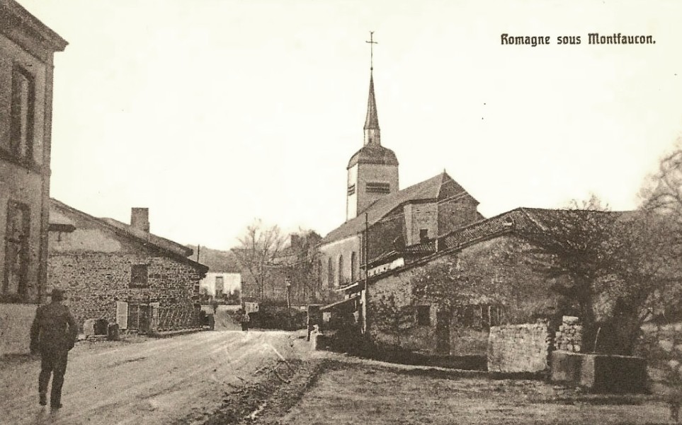 Romagne-sous-Montfaucon (Meuse)  La rue principale CPA5