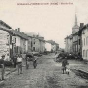 Romagne-sous-Montfaucon (Meuse)  La rue principale CPA7