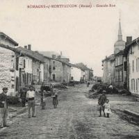 Romagne-sous-Montfaucon (Meuse)  La rue principale CPA7