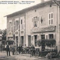 Romagne-sous-Montfaucon (Meuse)  La rue principale, Hôtel Français CPA