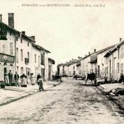 Romagne-sous-Montfaucon (Meuse)  La rue principale, Hôtel Français CPA