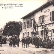 Romagne-sous-Montfaucon (Meuse)  La rue principale, Hôtel Français CPA