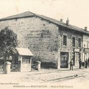 Romagne-sous-Montfaucon (Meuse)  La rue principale, Hôtel Français CPA
