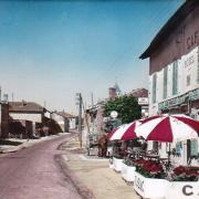 Romagne-sous-Montfaucon (Meuse) La rue principale Hôtel Français 1950
